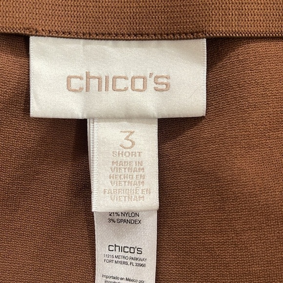 Chico’s brown pants with faux pockets. Size 3XL - Picture 5 of 7